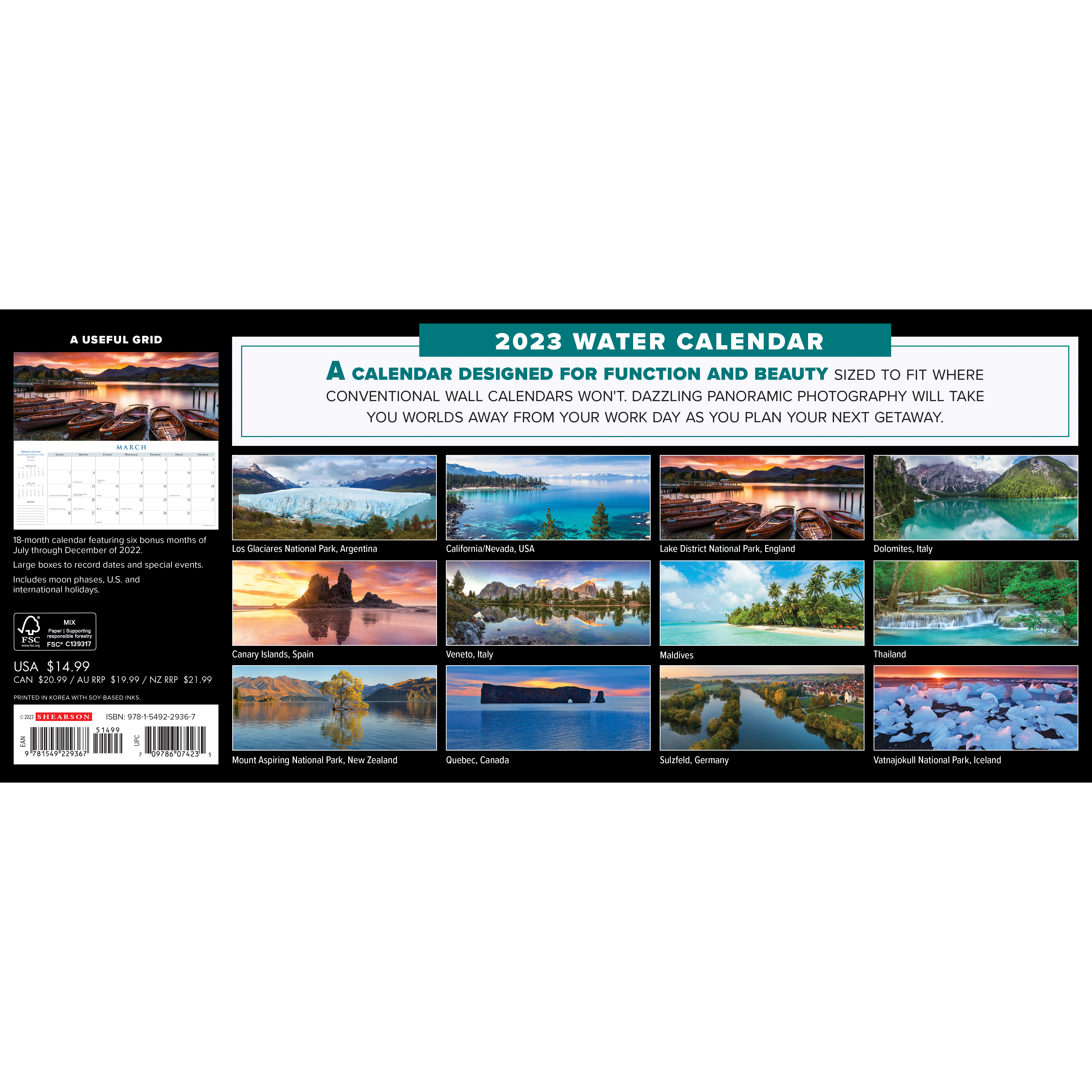 2023 Water Panoramic Wall Calendar Wall Calendars Michaels 2023 Water Panoramic Wall Calendar Wall Calendars Michaels